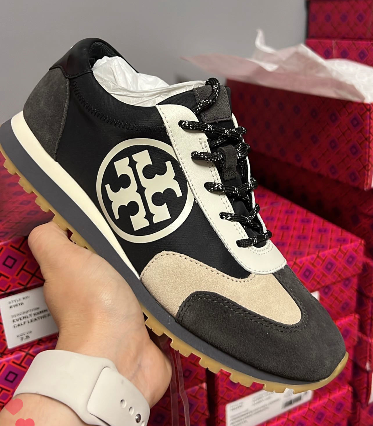 Popular Tory Burch Anne Nylon Sneakers