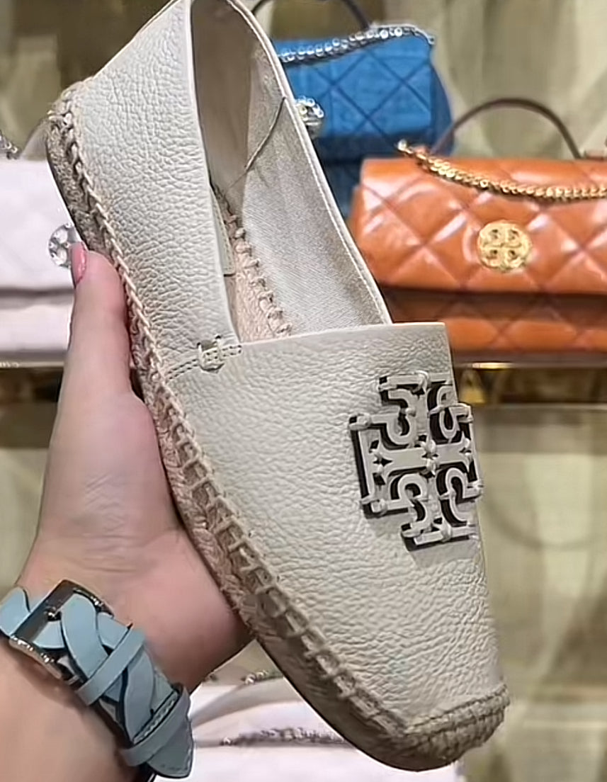 25年★Tory Burch Cut-Out Logo Leather Espadrille Tory Burch Cut-Out Logo Leather Espadrille – The Mix Belize