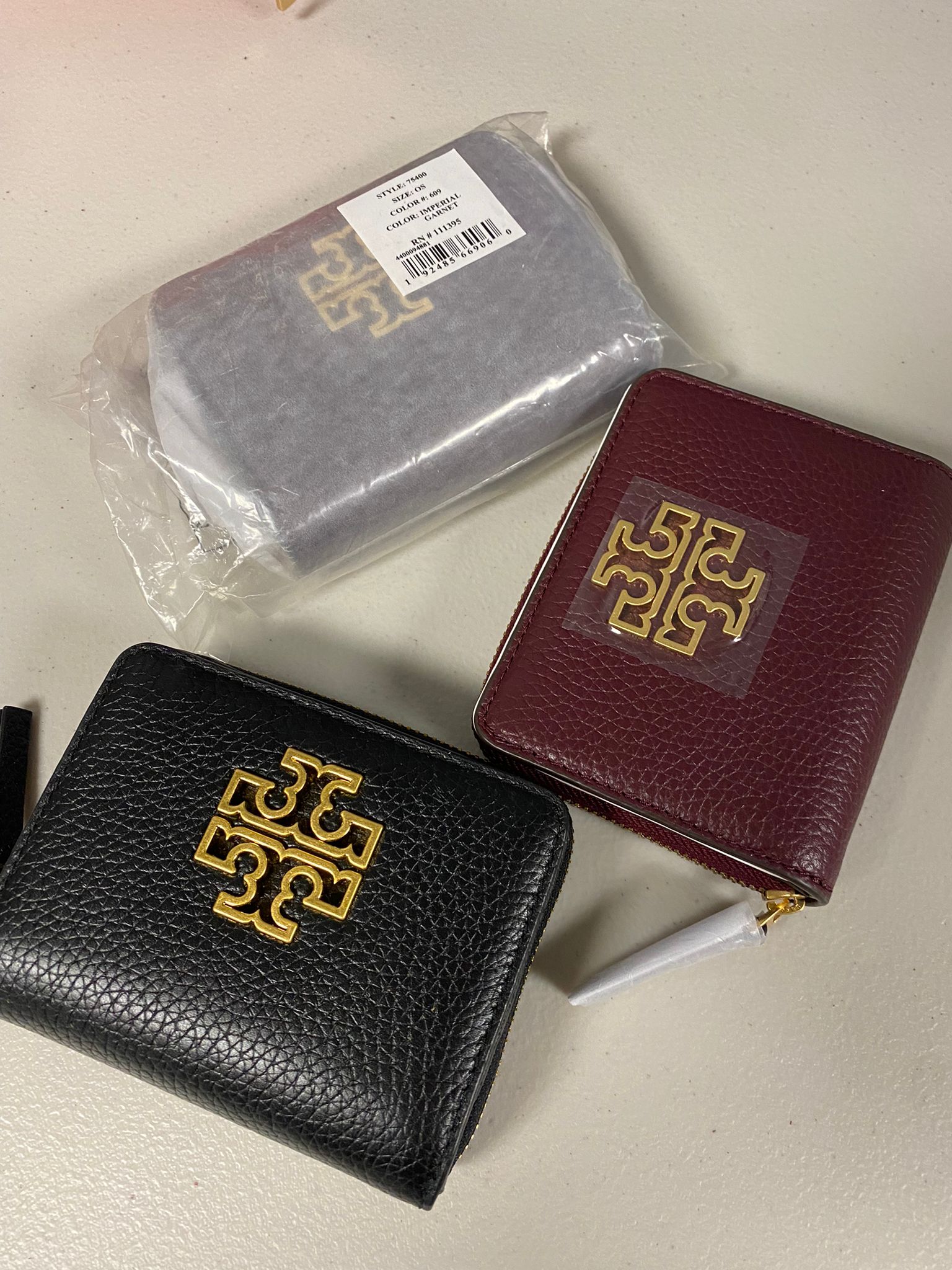 Tory Burch britten mini wallet outlets black