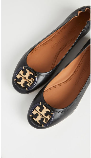 Tory Burch multi logo ballet flat