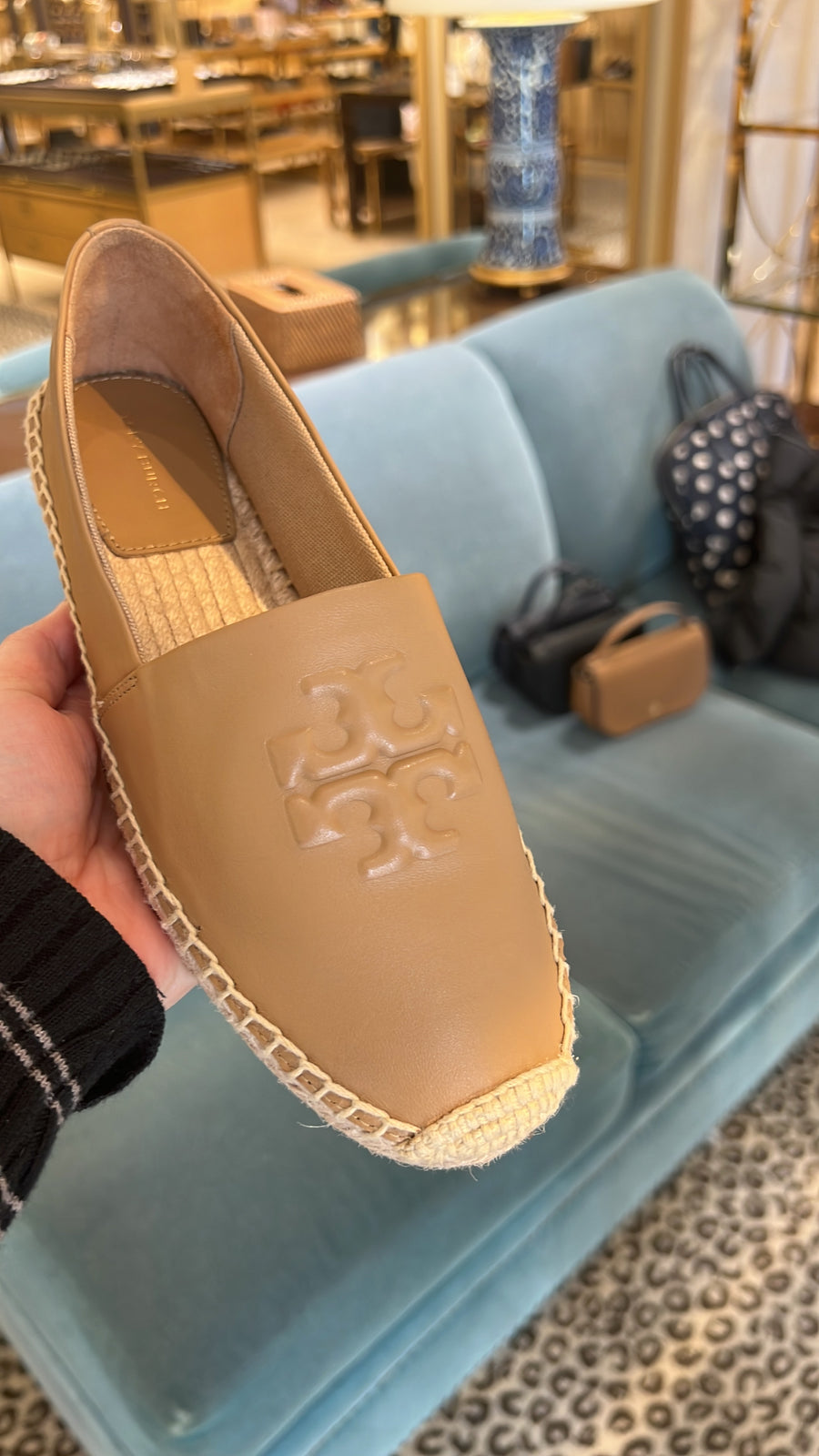 Tory Burch everly leather espadrilles