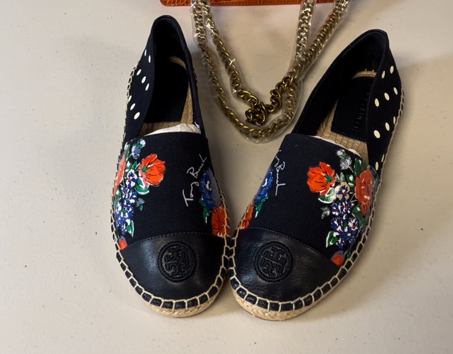 HOT Espadrille Navy Tory Burch Weston Espadrilles Tory Burch