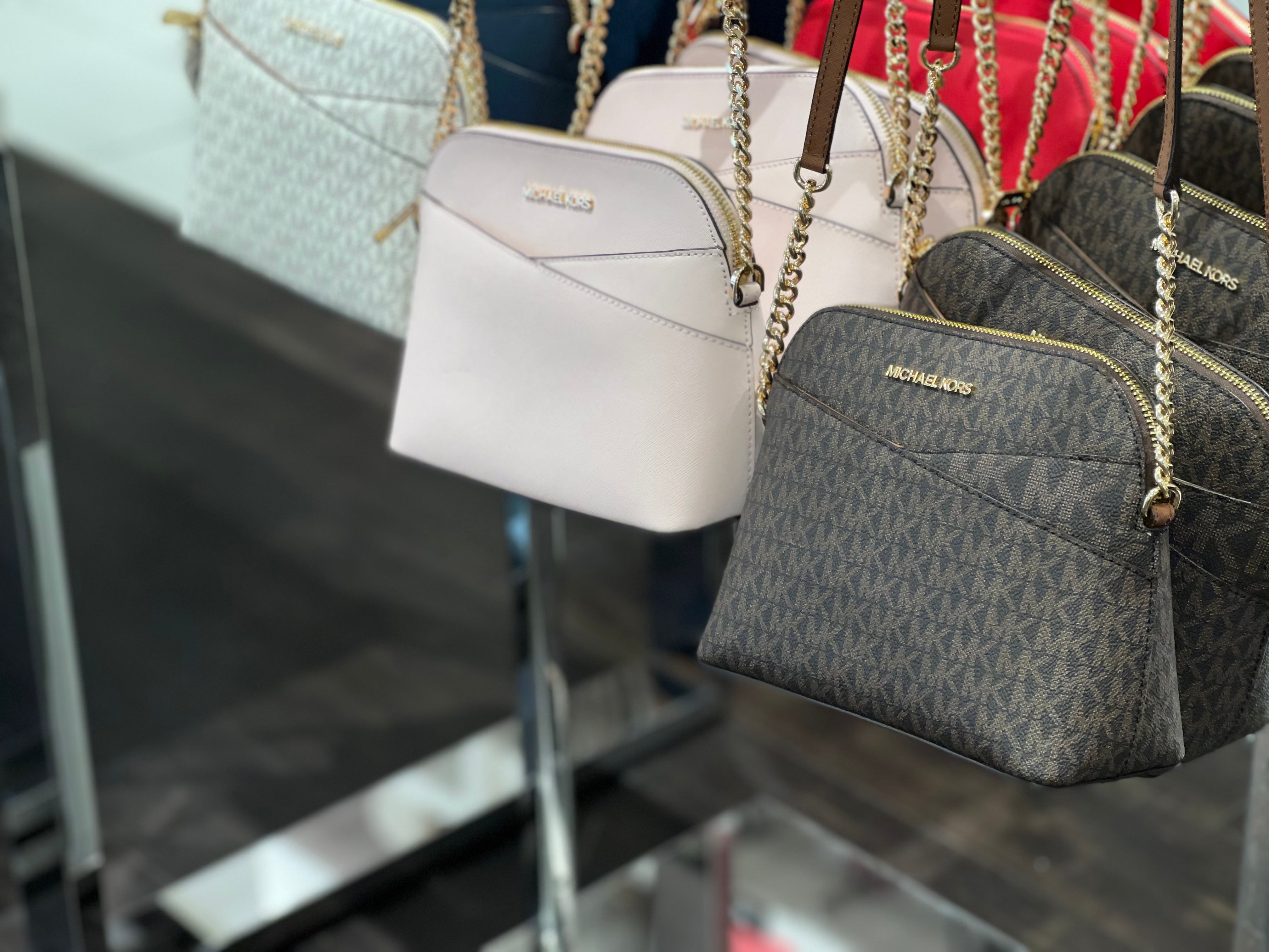 Small Michael Kors Dome Purse Dome Crossbody White Michael Kors