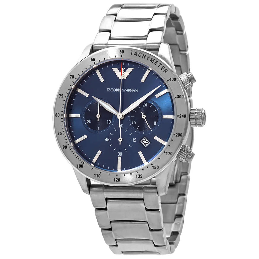 Emporio Armani blue dial men watch