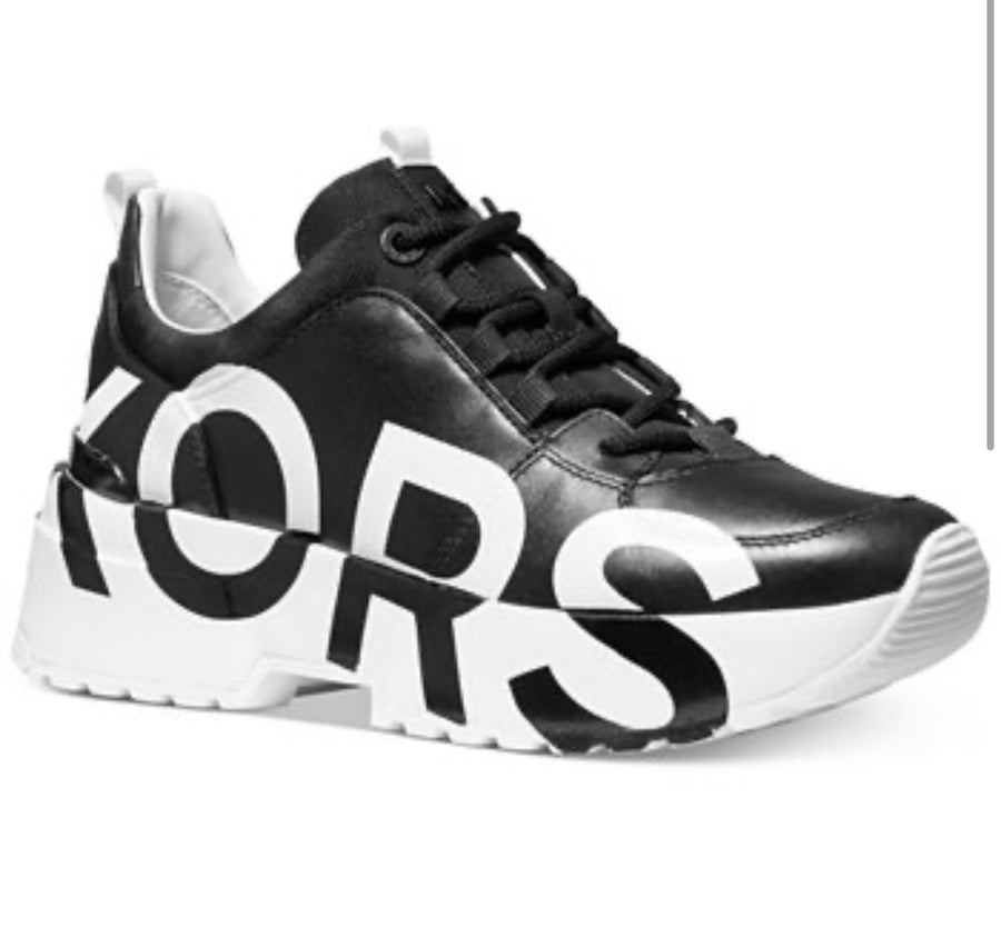 Michael Kors cosmo printed leather trainer sneaker