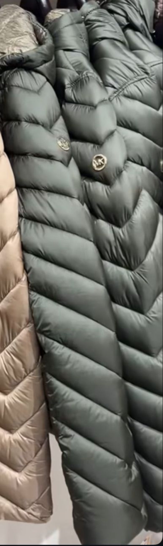MICHAEL KORS Reversible Printed Nylon Packable Puffer Jacket