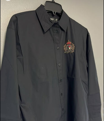 Ralph Lauren crest patch shirt black