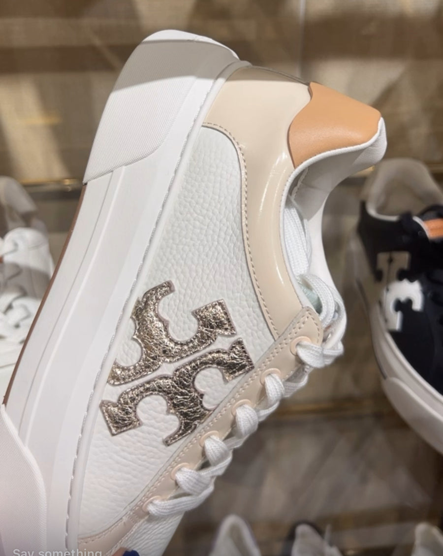 Tory Burch color block platform sneakers