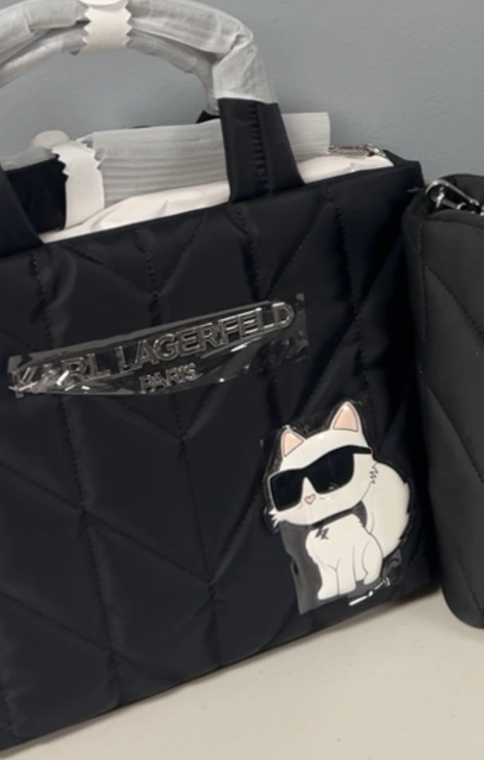 Karl Lagerfeld neylon large tote
