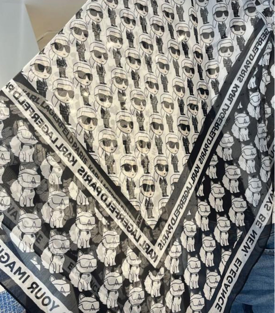 Karl Lagerfeld scarf