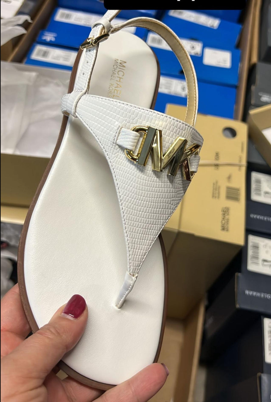 Michael Kors reed flat thong sandal