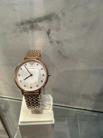 Emporio Armani rose gold watch