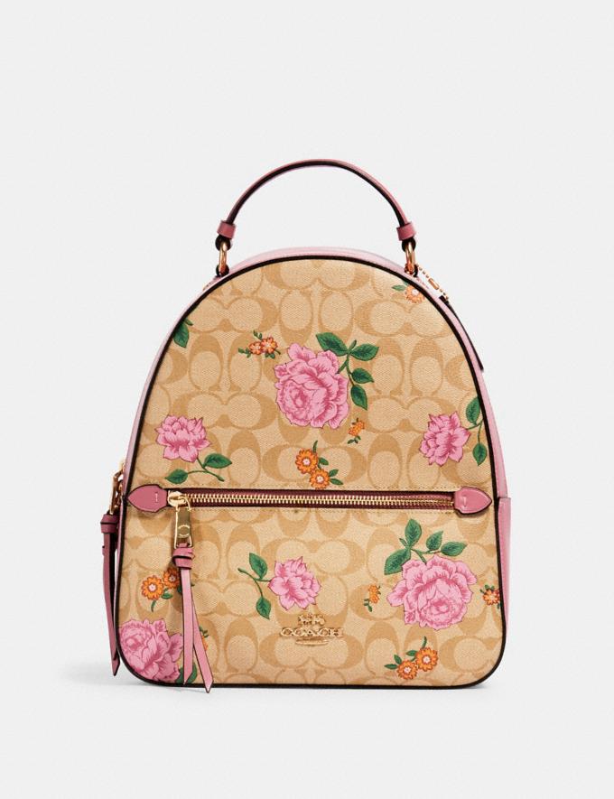 Coach Jordyn Backpack In Signature Canvas With Prairie Rose Print