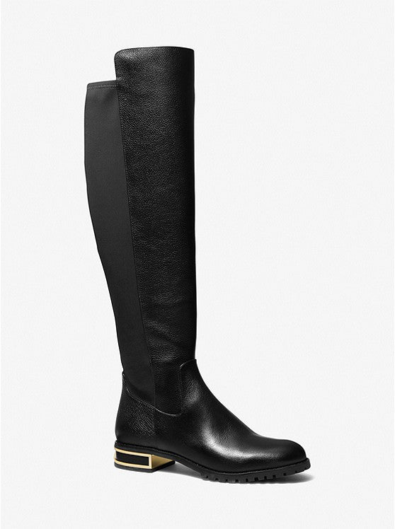 MICHAEL KORS Alicia Leather Over-the-Knee Boot