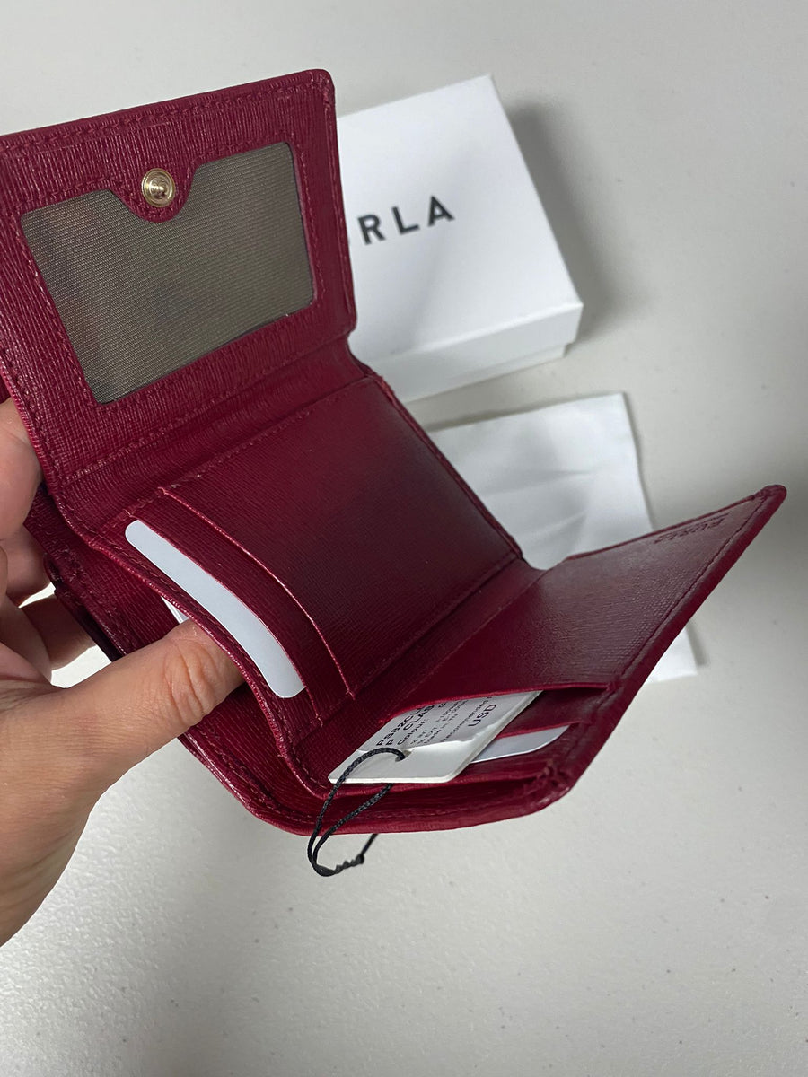 furla small trifold wallet