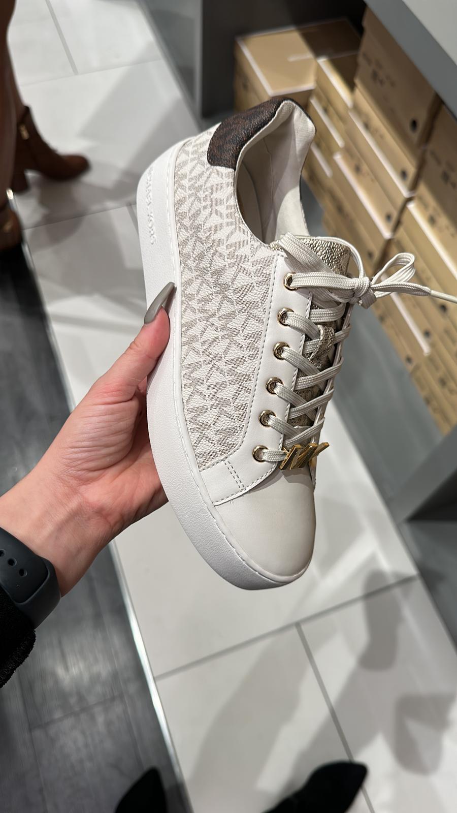 Poppy Zapatos Mk Precio Michael Michael Kors Poppy Leather Sneaker