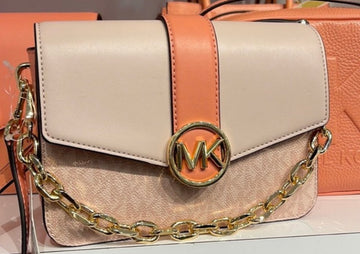 Michael Kors Carmen Small Monogram Flap Crossbody