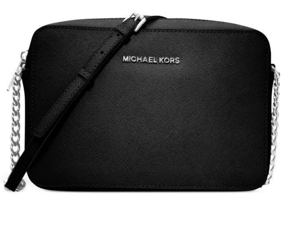 Michael Kors Jet Set Black Large MK Signature Crossbody Bag - $84 (77% Off  Retail) New With Tags - From JustSum