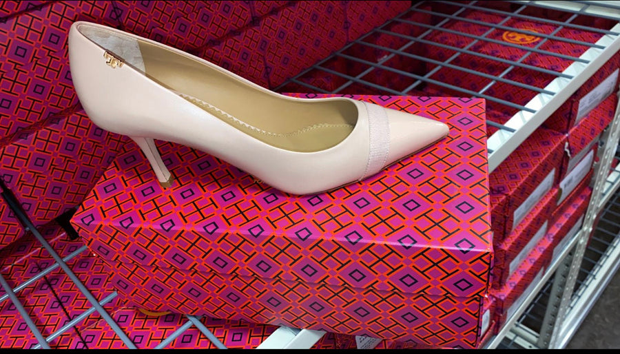 Tory Burch Penelope Cap-toe Slingback Pump: Women's Shoes