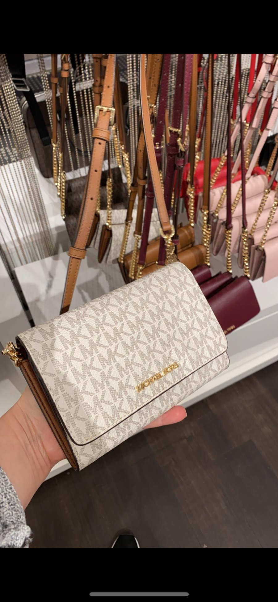Mk wallet with strap best sale