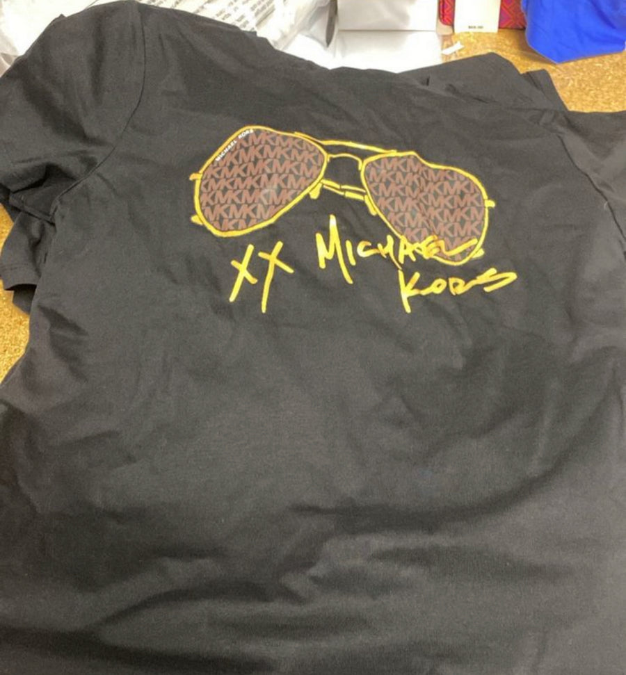 Michael Kors gold logo t-shirt