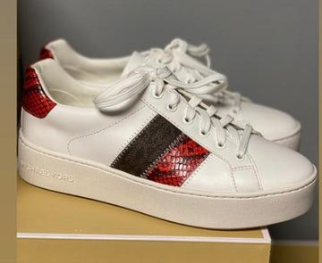 Michael Kors snake skin applique sneakers